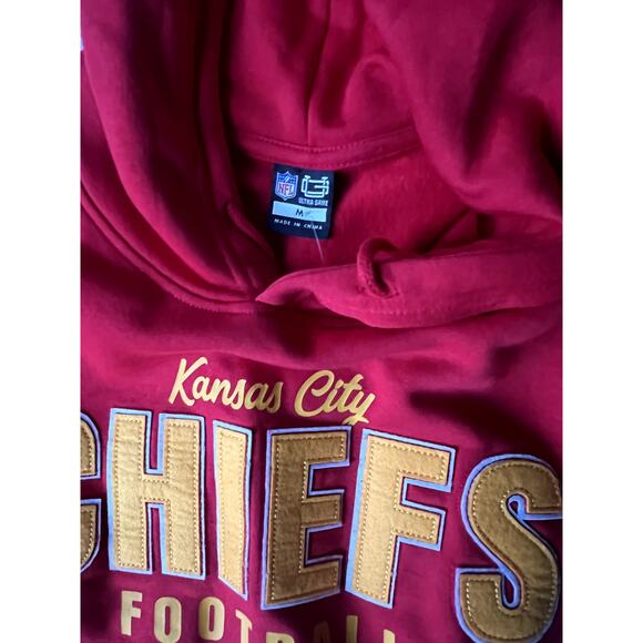 NWT NFL Kansas City Chiefs red sweatshirt hoodie size M - Picture 4 of 6